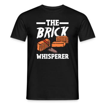 Mason The Brick Whisperer - Men's T-Shirt - black - Front - AI Model Male 178 light (178cm)