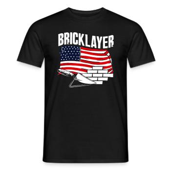 Mason American Pride Craftsmanship Tribute - T-shirt homme - noir - Devant - AI Model Male 178 light (178cm)