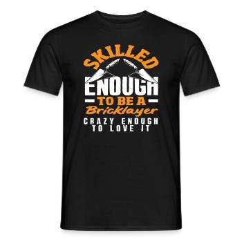 Mason Qualified Enough to Be a Mason - Men's T-Shirt - black - Front - AI Model Male 178 light (178cm)