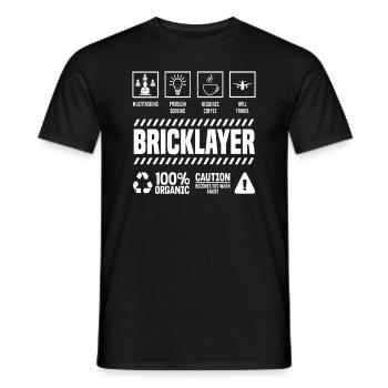 Maurer Multitasking Problem Solver Coffee - Men's T-Shirt - black - Front - AI Model Male 178 light (178cm)