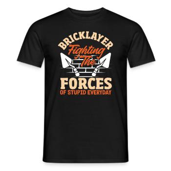 Maurer fights against the powers that be every day - Men's T-Shirt - black - Front - AI Model Male 178 light (178cm)