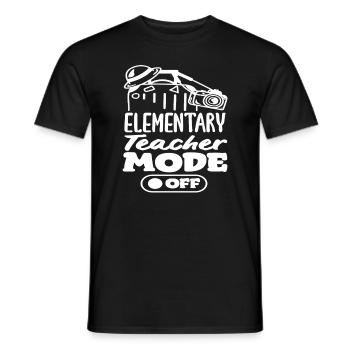 Primary School Teacher Mode From Adventure - Men's T-Shirt - black - Front - AI Model Male 178 light (178cm)