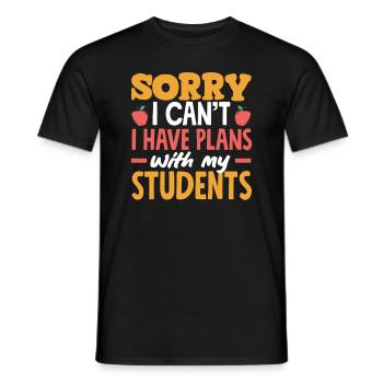 Grundschullehrer Tut Mir Leid, Dass Ich Keine - Männer T-Shirt - Schwarz - Vorne - AI Model Male 178 light (178cm)