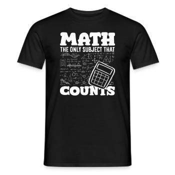 Math Teacher Math Gift - Men's T-Shirt - black - Front - AI Model Male 178 light (178cm)