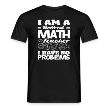 Cadeau de mathématiques pour professeur de mathématiques - T-shirt homme - noir - Devant - AI Model Male 178 light (178cm)