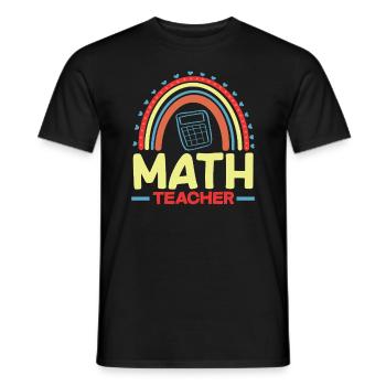Cadeau de mathématiques pour professeur de mathématiques - T-shirt homme - noir - Devant - AI Model Male 178 light (178cm)