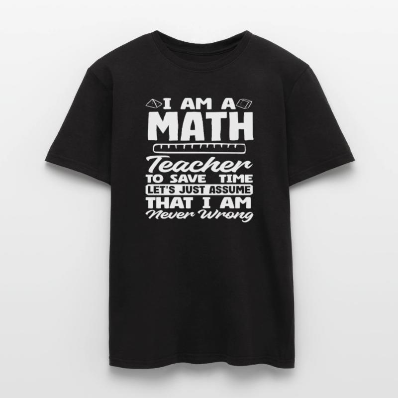 Math Teacher Math Gift Men's T-Shirt