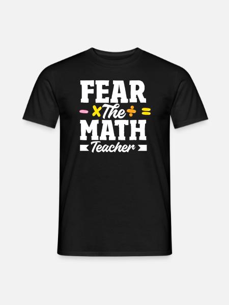 Math Teacher Math Gift - Men's T-Shirt - black