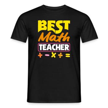Math Teacher Math Gift - Men's T-Shirt - black - Front - AI Model Male 178 light (178cm)