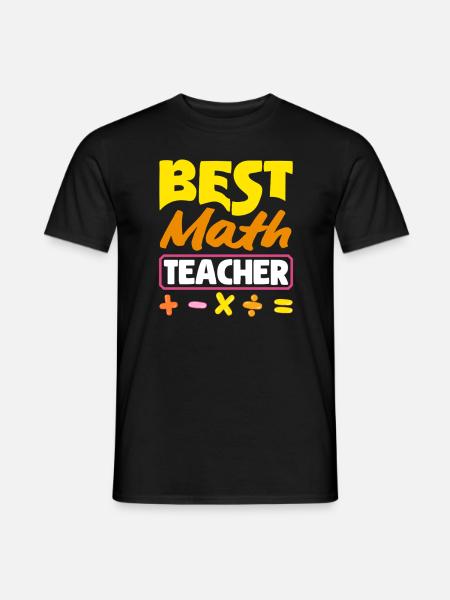 Math Teacher Math Gift - Men's T-Shirt - black