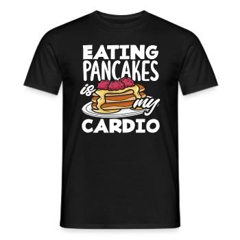 Pfannkuchen Essen Ist Mein Cardio - Männer T-Shirt - Schwarz - Vorne - AI Model Male 178 light (178cm)