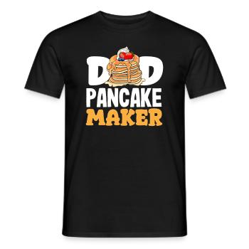 Crêpes Papa Crêperie Drôle - T-shirt homme - noir - Devant - AI Model Male 178 light (178cm)