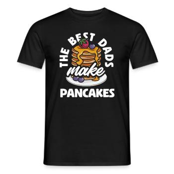 The best dads make pancakes - Men's T-Shirt - black - Front - AI Model Male 178 light (178cm)