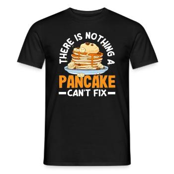 Pfannkuchen Können Alles Reparieren - Männer T-Shirt - Schwarz - Vorne - AI Model Male 178 light (178cm)