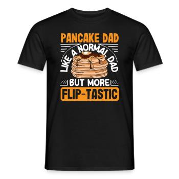 Pancake dad more than normal dad - Men's T-Shirt - black - Front - AI Model Male 178 light (178cm)