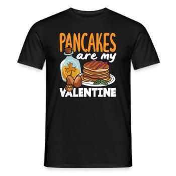 Pfannkuchen Sind Mein Valentinstag - Männer T-Shirt - Schwarz - Vorne - AI Model Male 178 light (178cm)