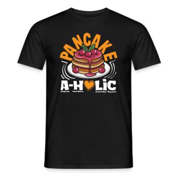 Amateur de crêpes Aholic - T-shirt homme - noir - Devant - AI Model Male 178 light (178cm)