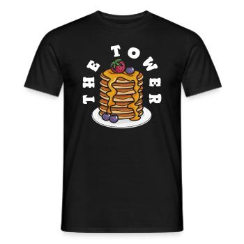 Experience the Turm Pancakes - Men's T-Shirt - black - Front - AI Model Male 178 light (178cm)