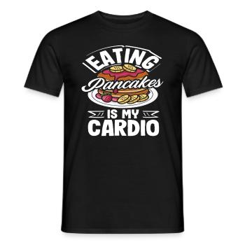 Pfannkuchen Sind Mein Cardio-Leben - Männer T-Shirt - Schwarz - Vorne - AI Model Male 178 light (178cm)