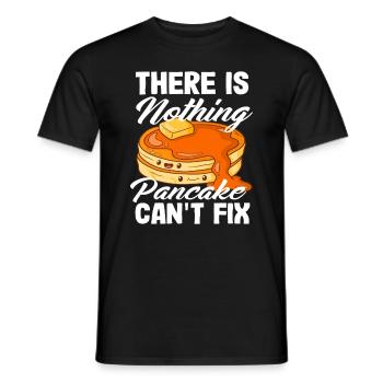 Nothing pancakes can't fix - Men's T-Shirt - black - Front - AI Model Male 178 light (178cm)