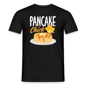 Pfannkuchen Küken Liebhaber Design - Männer T-Shirt - Schwarz - Vorne - AI Model Male 178 light (178cm)