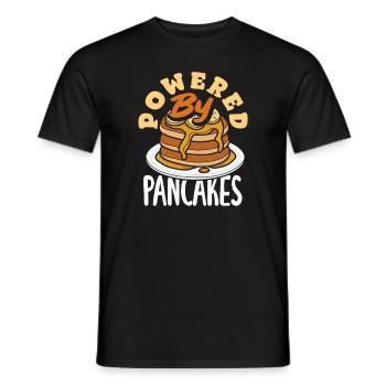 Alimenté par Pancakes Breakfast Joy - T-shirt homme - noir - Devant - AI Model Male 178 light (178cm)