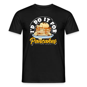 Crêpes Je ferais n'importe quoi pour des crêpes - T-shirt homme - noir - Devant - AI Model Male 178 light (178cm)