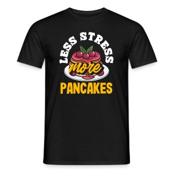 Crêpes : moins de stress, plus de plaisir - T-shirt homme - noir - Devant - AI Model Male 178 light (178cm)