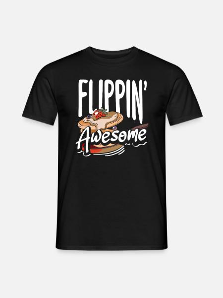 Pancakes Flippin' Awesome Breakfast - Men's T-Shirt - black
