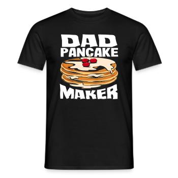 Crêpes Papa Crêperie - T-shirt homme - noir - Devant - AI Model Male 178 light (178cm)