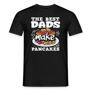 Crêpes Faire les meilleurs papas - T-shirt homme - noir - Devant - AI Model Male 178 light (178cm)