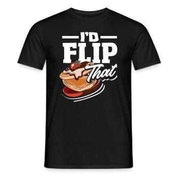 Crêpes, je renverserais cela - T-shirt homme - noir - Devant - AI Model Male 178 light (178cm)