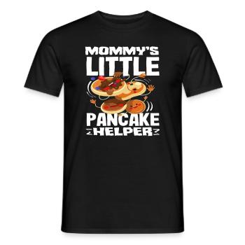 Crêpes Le petit assistant de maman - T-shirt homme - noir - Devant - AI Model Male 178 light (178cm)