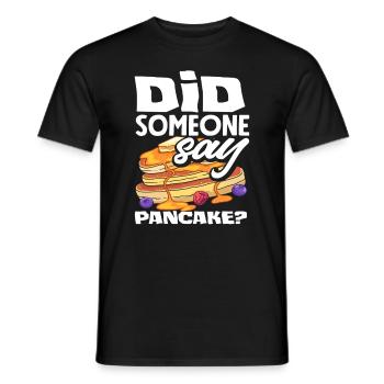 Crêpes Y a-t-il des crêpes ? - T-shirt homme - noir - Devant - AI Model Male 178 light (178cm)