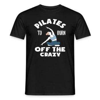 Le Pilates pour s’entraîner à la folie - T-shirt homme - noir - Devant - AI Model Male 178 light (178cm)