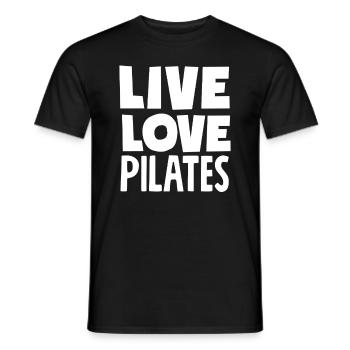 Pilates Life Équilibre amoureux - T-shirt homme - noir - Devant - AI Model Male 178 light (178cm)