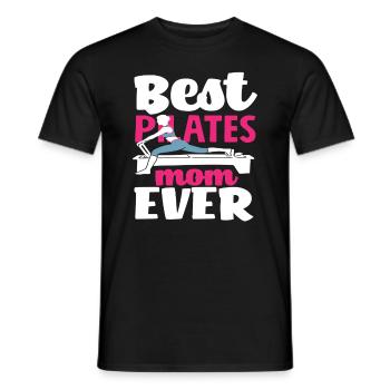 Pilates Best Pilates Mom Ever - Men's T-Shirt - black - Front - AI Model Male 178 light (178cm)