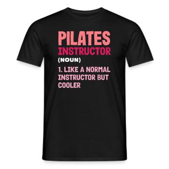 Pilates Trainer Définition Funny Cooler - T-shirt homme - noir - Devant - AI Model Male 178 light (178cm)
