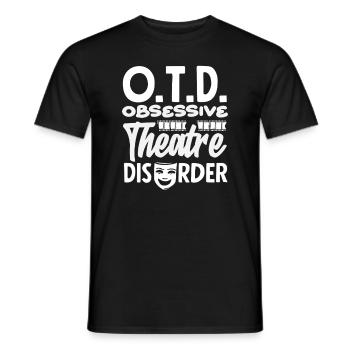 Amateur de comédie musicale O.T.D. Théâtre Obsessive - T-shirt homme - noir - Devant - AI Model Male 178 light (178cm)