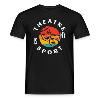 Musical Liebhaber Theatre Ist Mein Sport - Männer T-Shirt - Schwarz - Vorne - AI Model Male 178 light (178cm)