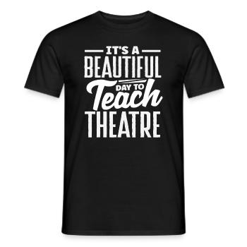 Musical Liebhaber Schöner Tag Theater - Männer T-Shirt - Schwarz - Vorne - AI Model Male 178 light (178cm)