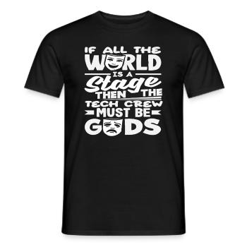 Musical Liebhaber Bühne Tech Crew Götter - Männer T-Shirt - Schwarz - Vorne - AI Model Male 178 light (178cm)