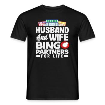 Bingo Player Spouse Forever - Men's T-Shirt - black - Front - AI Model Male 178 light (178cm)