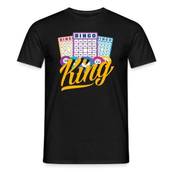 Bingo King Passion du joueur - T-shirt homme - noir - Devant - AI Model Male 178 light (178cm)