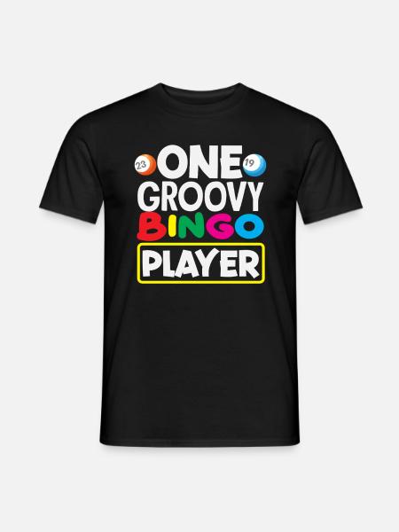 Bingo A Groovy Bingo Player - Men's T-Shirt - black