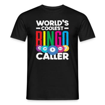 Bingo Player World's Best Announcer - Men's T-Shirt - black - Front - AI Model Male 178 light (178cm)