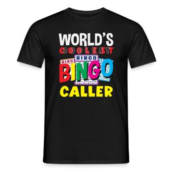 Bingo Spielleiter Coolster Der Welt - Männer T-Shirt - Schwarz - Vorne - AI Model Male 178 light (178cm)