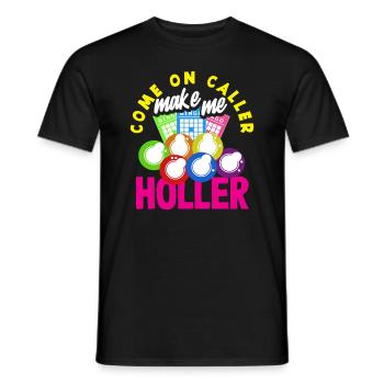 Joueurs de bingo Venez m’appeler - T-shirt homme - noir - Devant - AI Model Male 178 light (178cm)