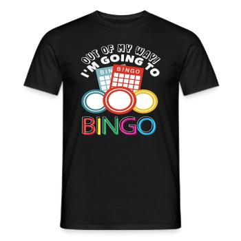 Joueur de bingo hors de mon chemin ! - T-shirt homme - noir - Devant - AI Model Male 178 light (178cm)