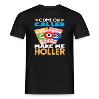 Bingo Spieler Komm Caller Lass Mich Jubeln - Männer T-Shirt - Schwarz - Vorne - AI Model Male 178 light (178cm)